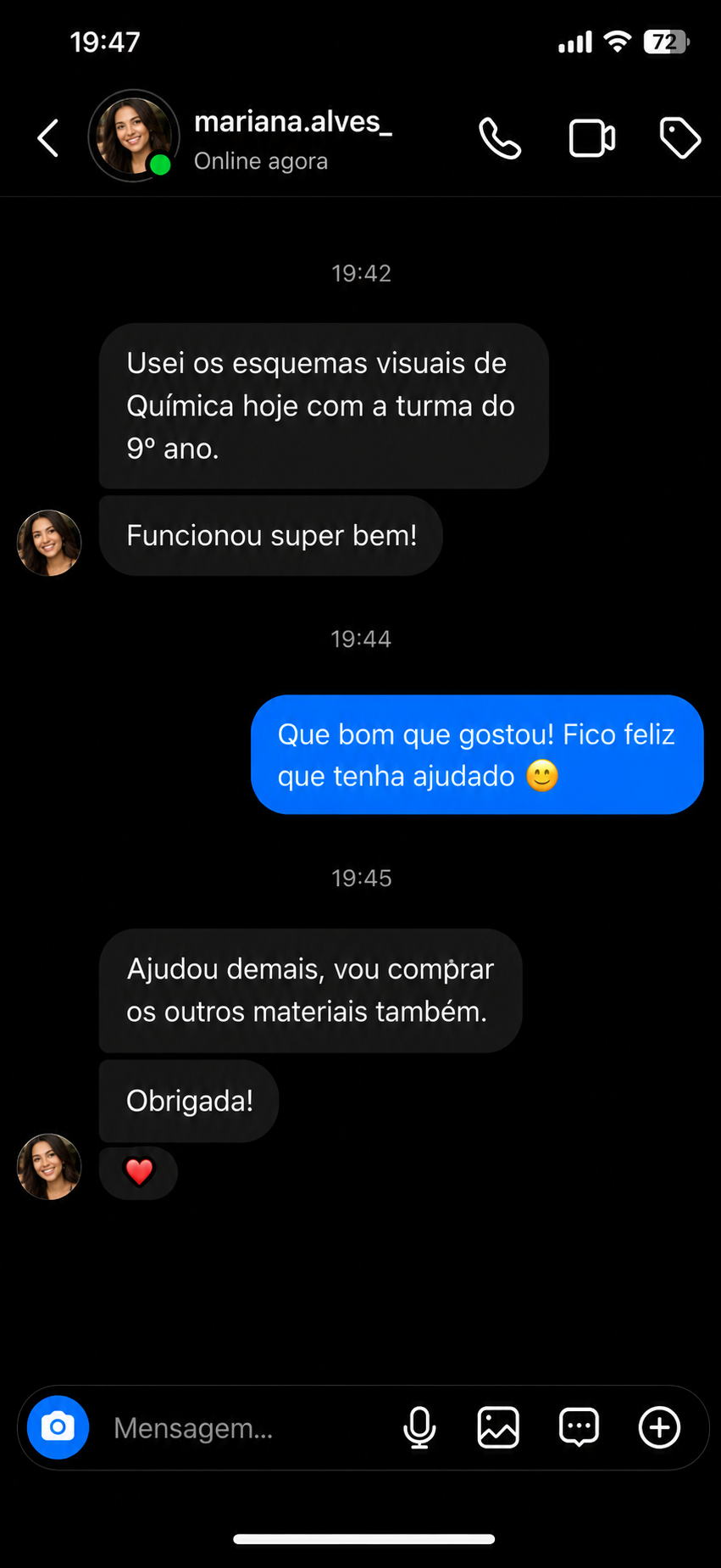 Depoimento de professor 1